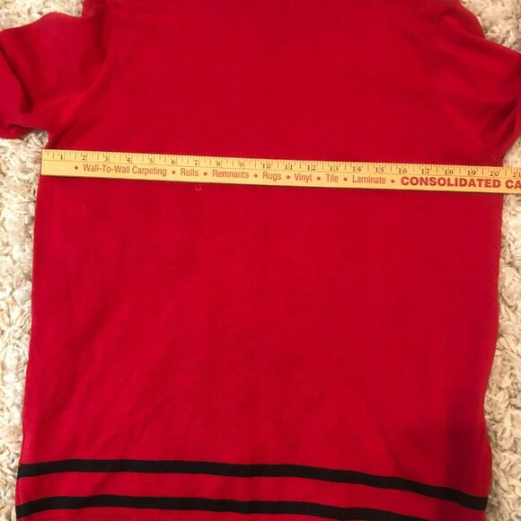 IZOD Sweater Men's Argyle Diamond Red Sz L - Picture 6 of 7